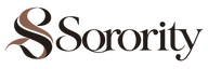 Sorority wordmark with an original intertwined ribbon S emblem